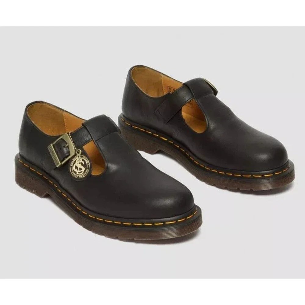Dr Martens Women's T-BAR Regency Leather Mary Jane Shoes‎ BLACK NIB SZ 11 $170